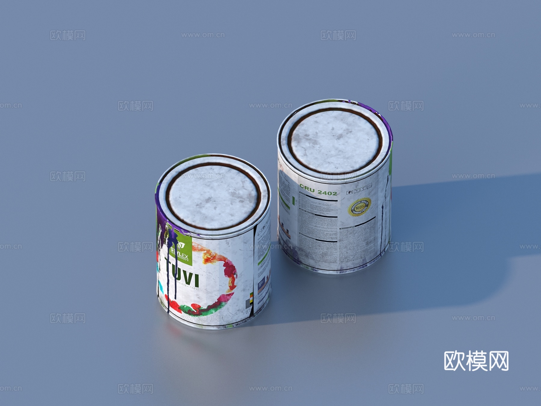 油罐 铁罐 铁桶 油桶3d模型