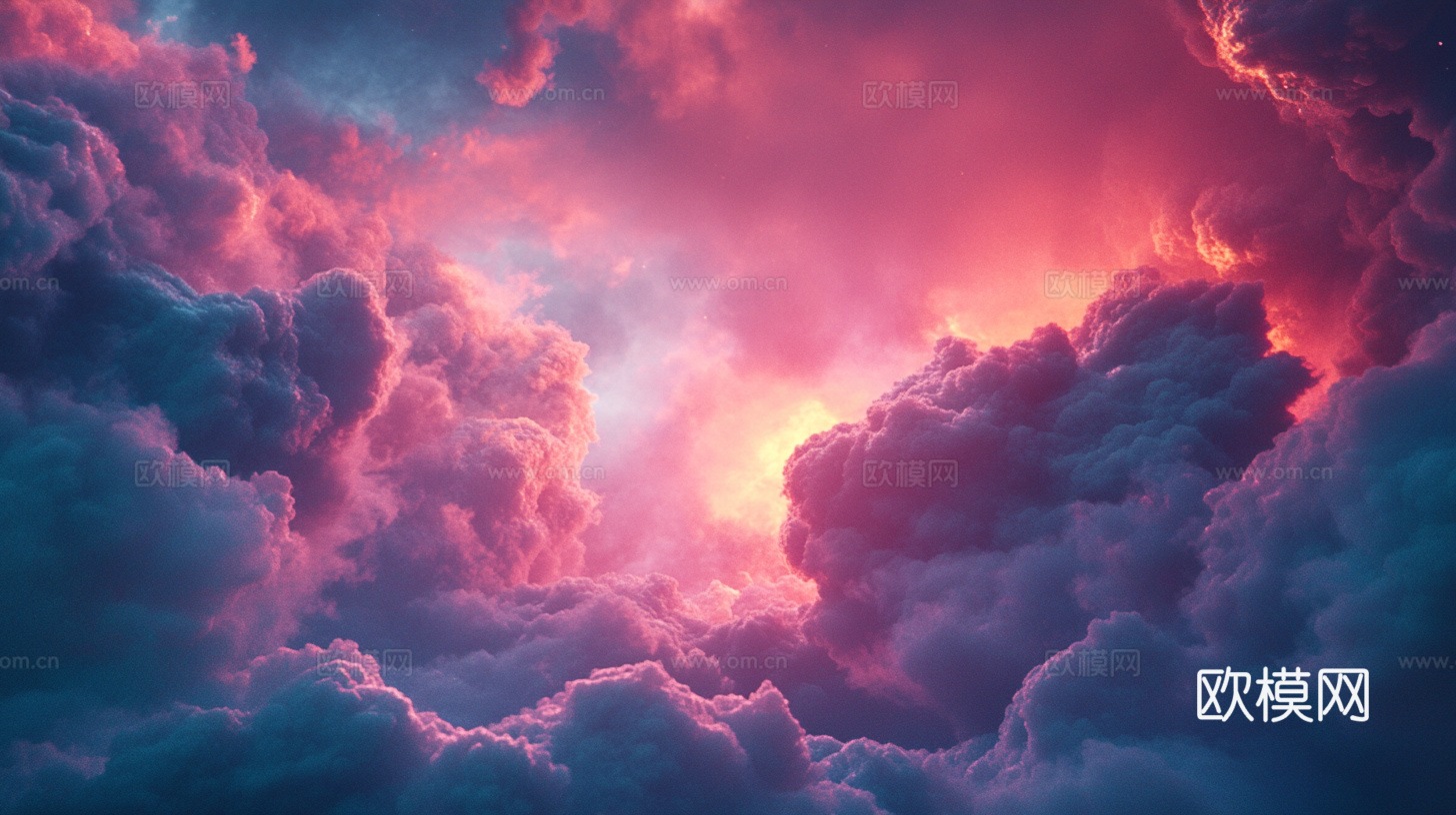 梦幻云彩科幻电视屏幕下载（渲染图3）