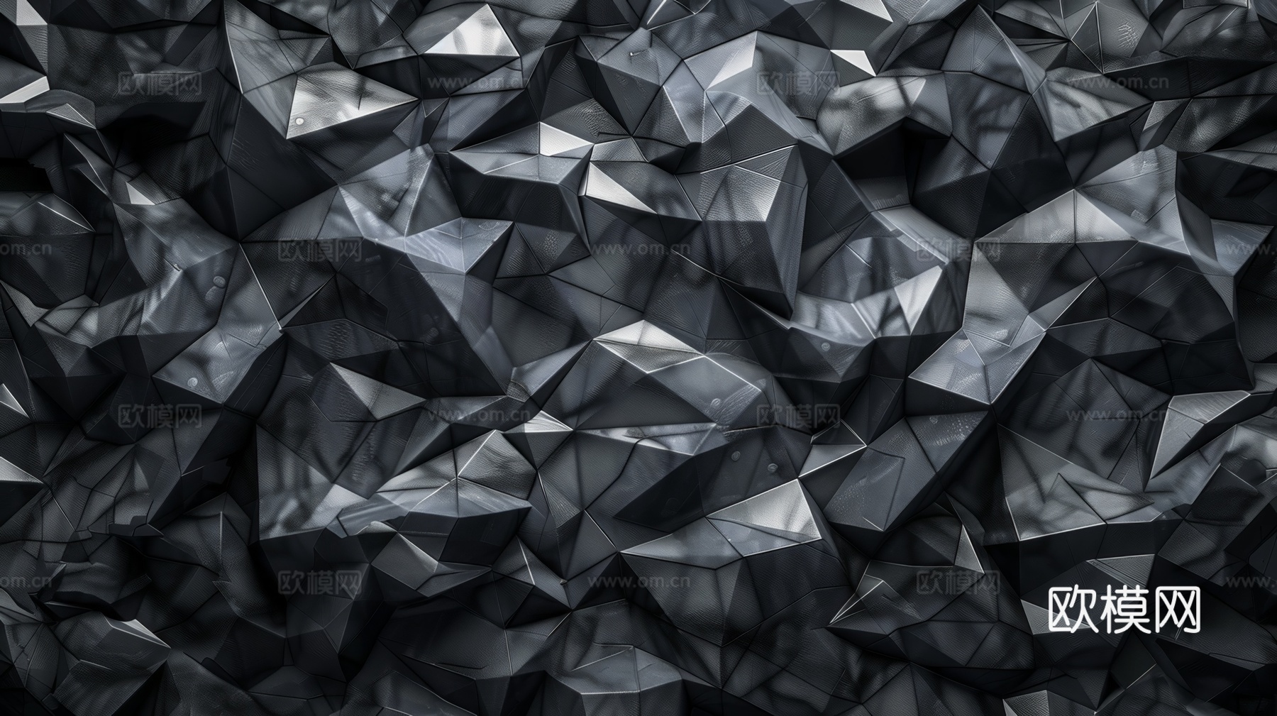 3D浮雕立体砖墙背景下载（渲染图2）