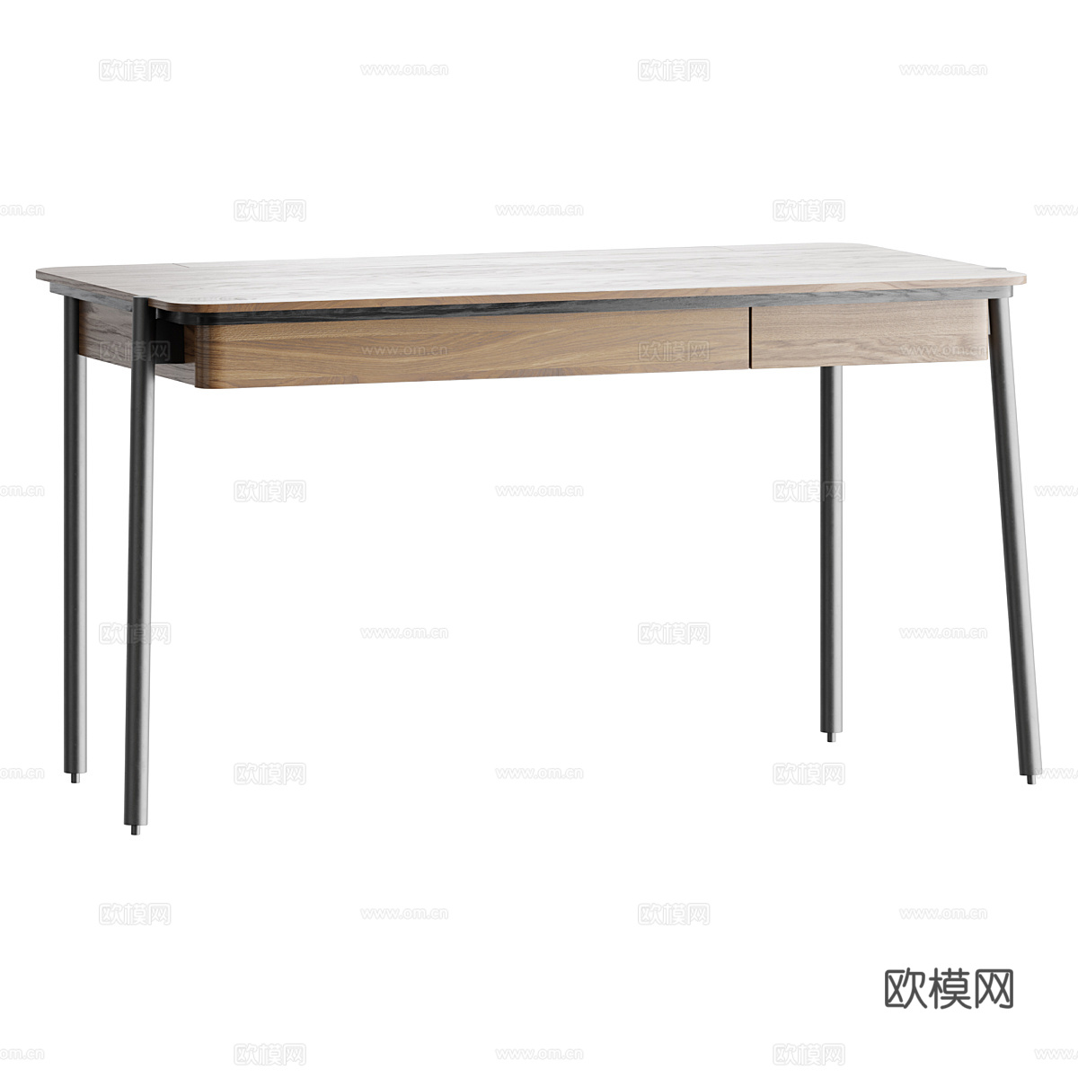 现代意式极简书桌3d模型