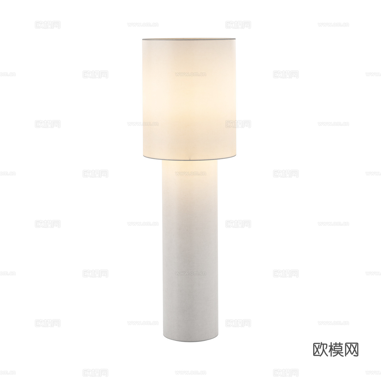 Lodes 极简落地灯 奶油风落地灯 北欧落地灯 布艺落地灯3d模型