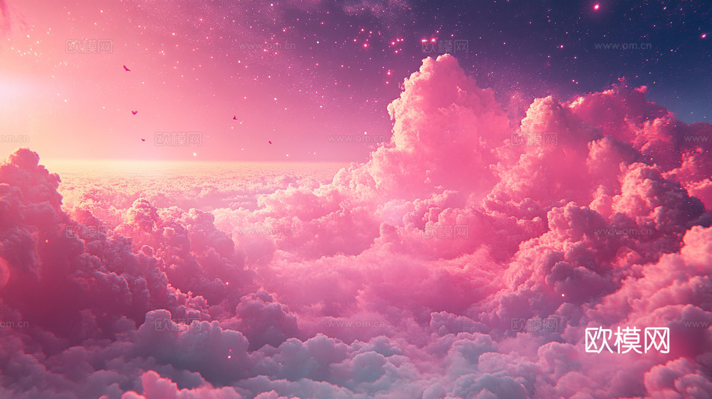 梦幻云彩科幻电视屏幕下载（渲染图8）