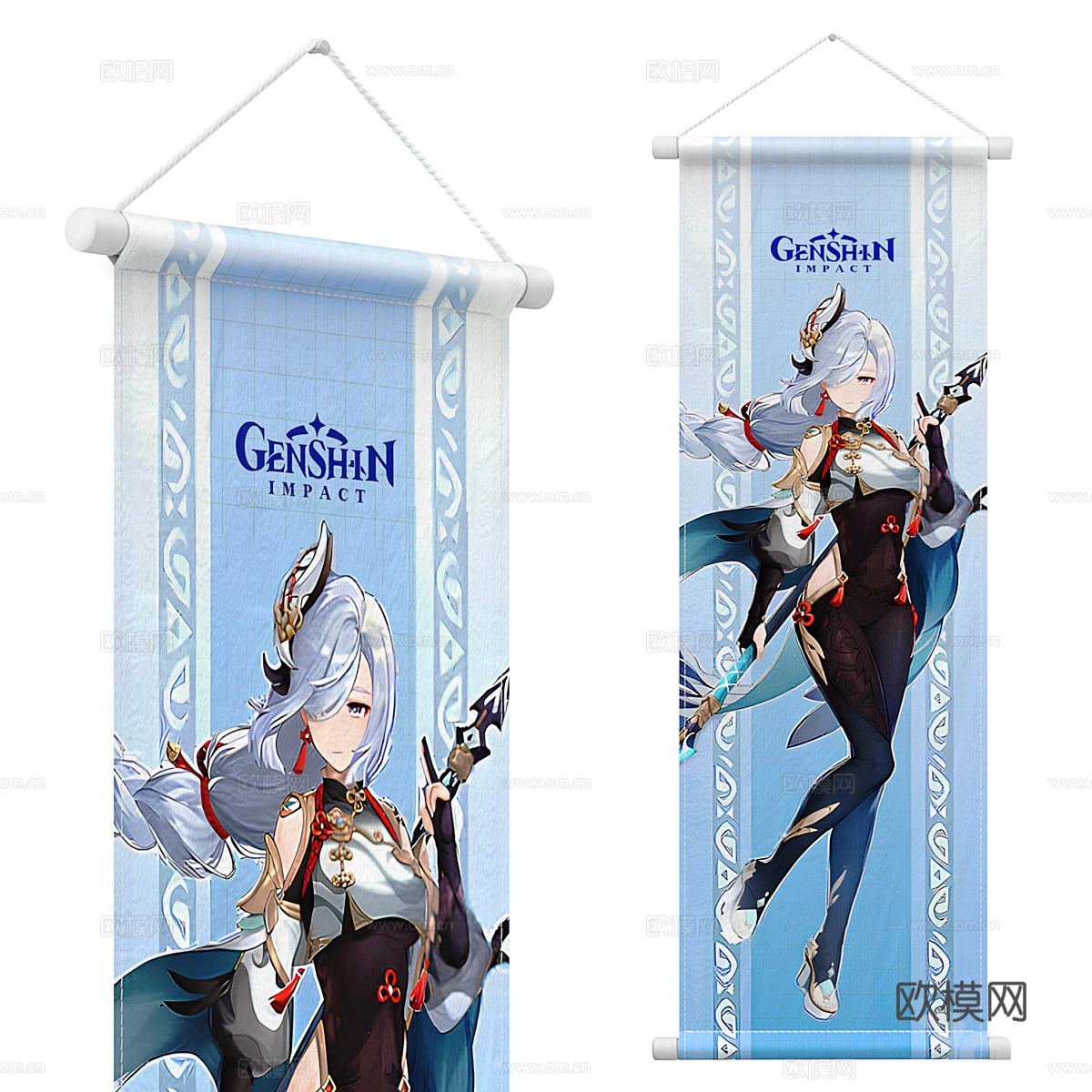 动漫海报 挂画3d模型