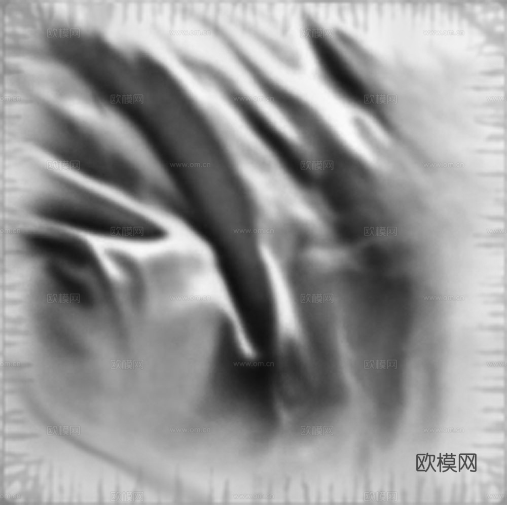 凹凸黑白-布料置换