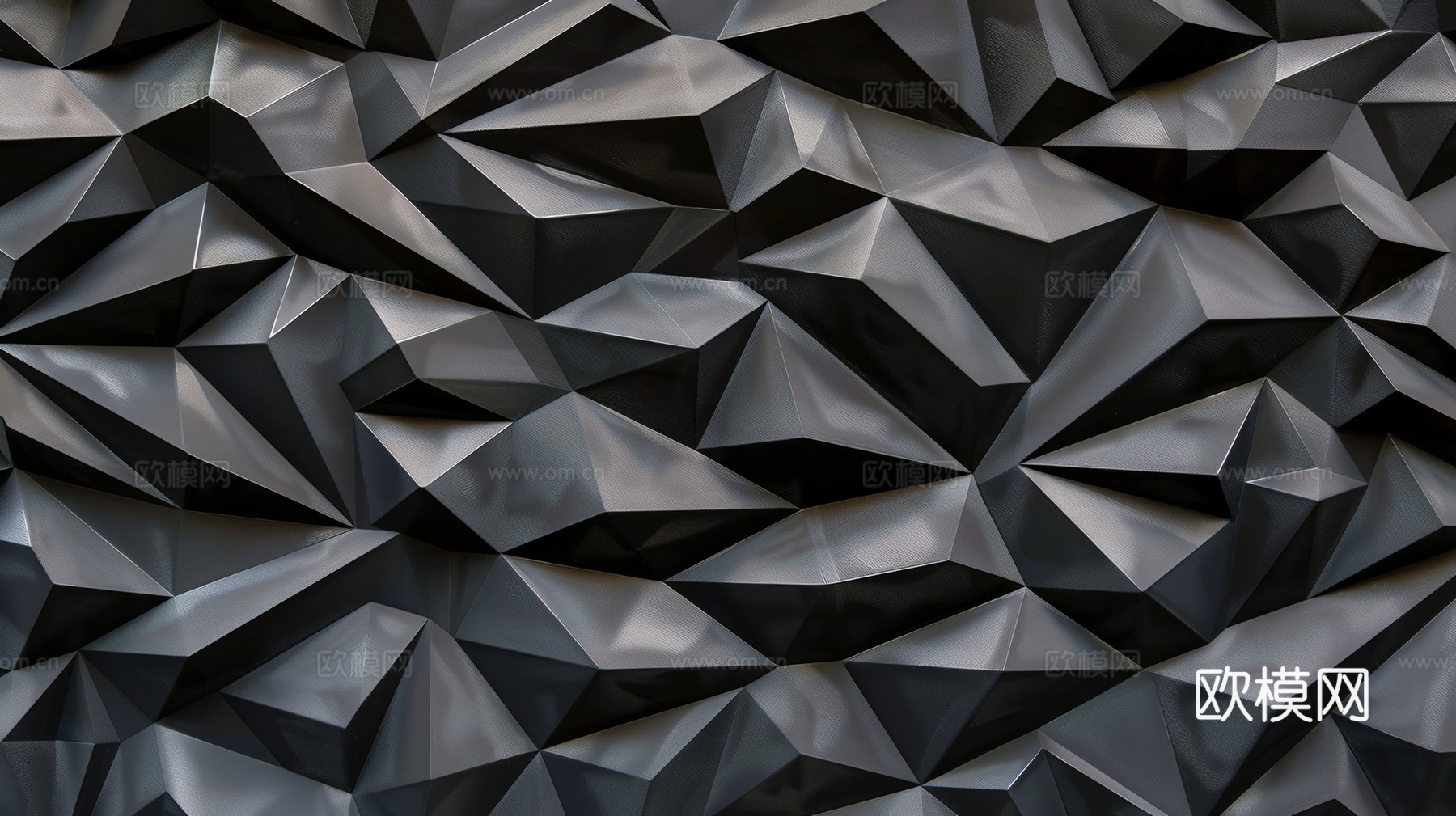 3D浮雕立体砖墙背景下载（渲染图2）