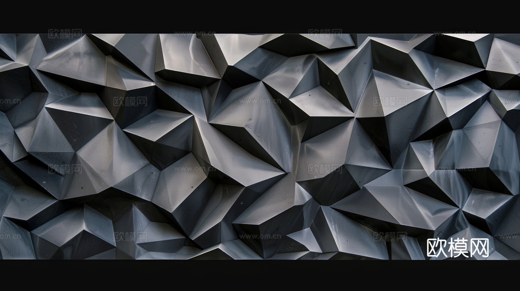 3D浮雕立体砖墙背景下载（渲染图1）