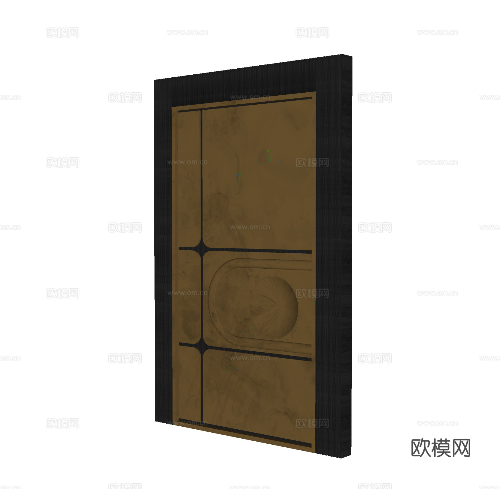 现代轻奢入户门su模型
