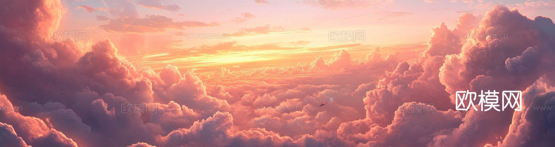 梦幻云彩科幻电视屏幕下载（渲染图2）