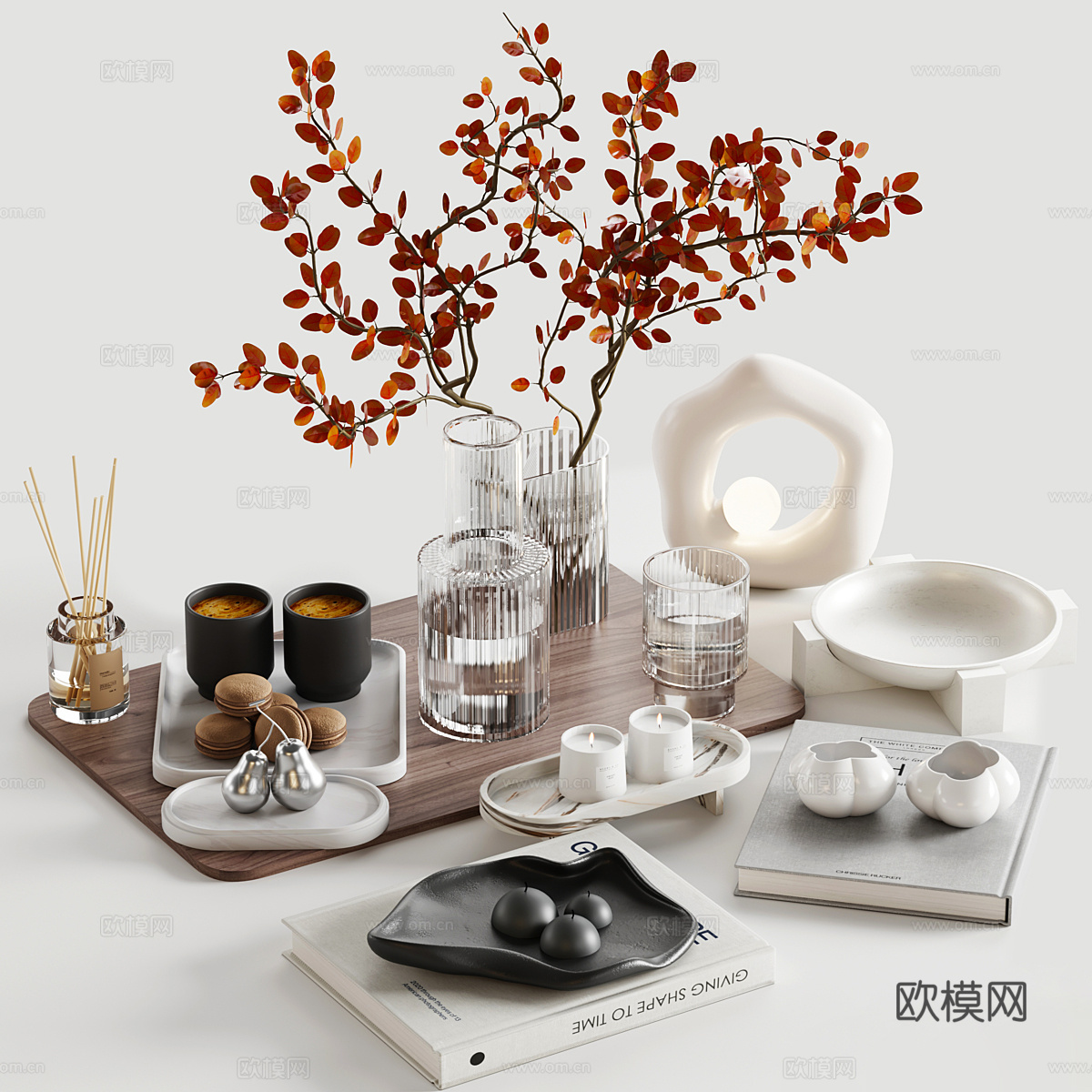 餐具组合3d模型