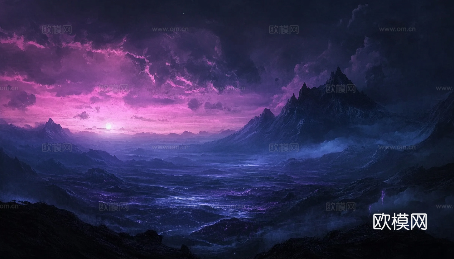 梦幻云彩科幻电视屏幕下载（渲染图6）