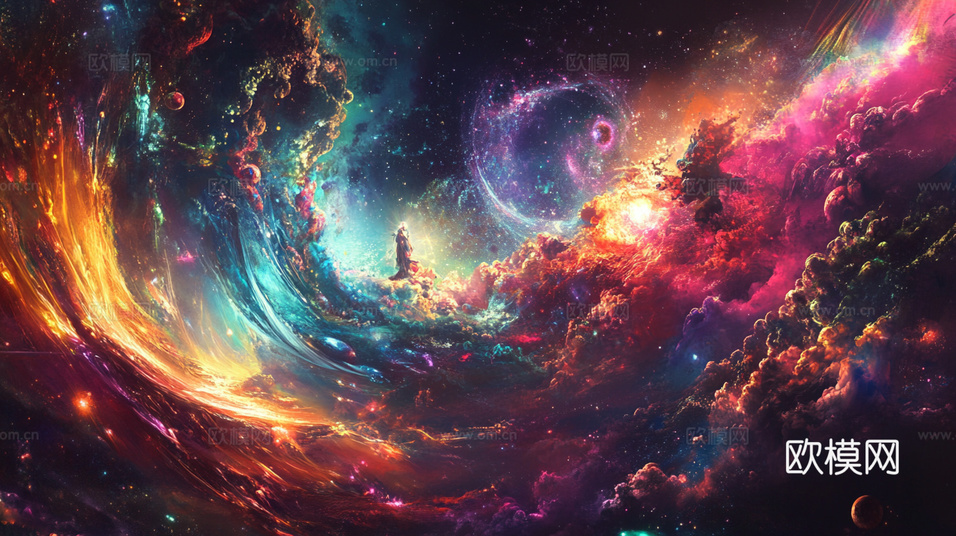 梦幻云彩科幻电视屏幕下载(渲染图1)