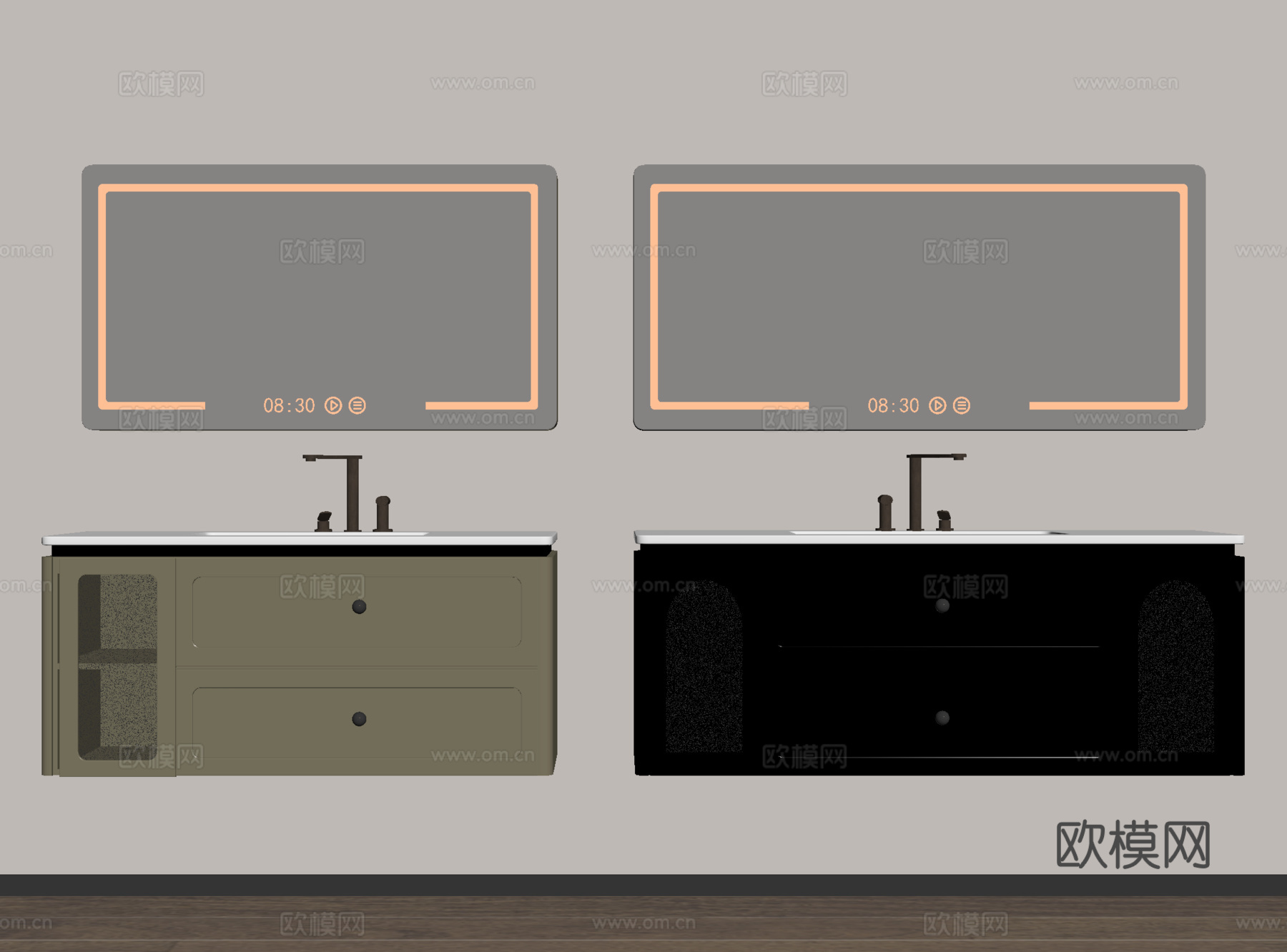 浴室柜su模型下载（渲染图2）
