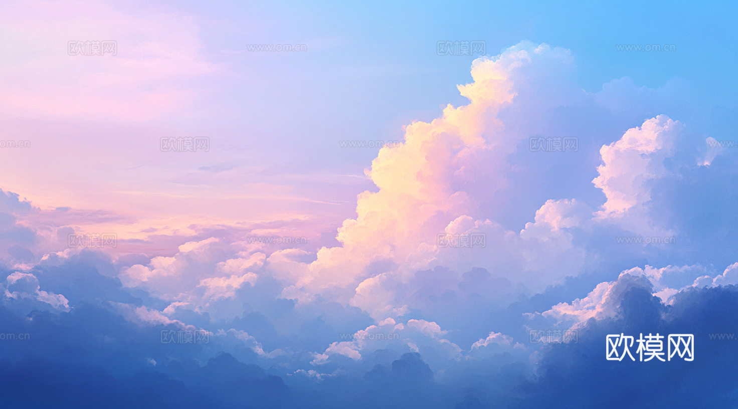 梦幻云彩科幻电视屏幕下载（渲染图3）