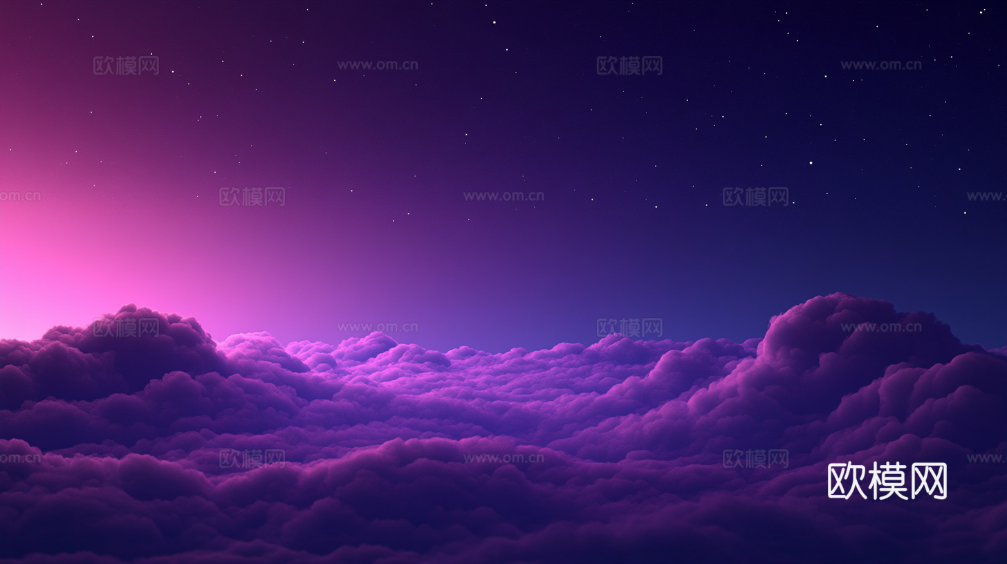 梦幻云彩科幻电视屏幕下载（渲染图2）