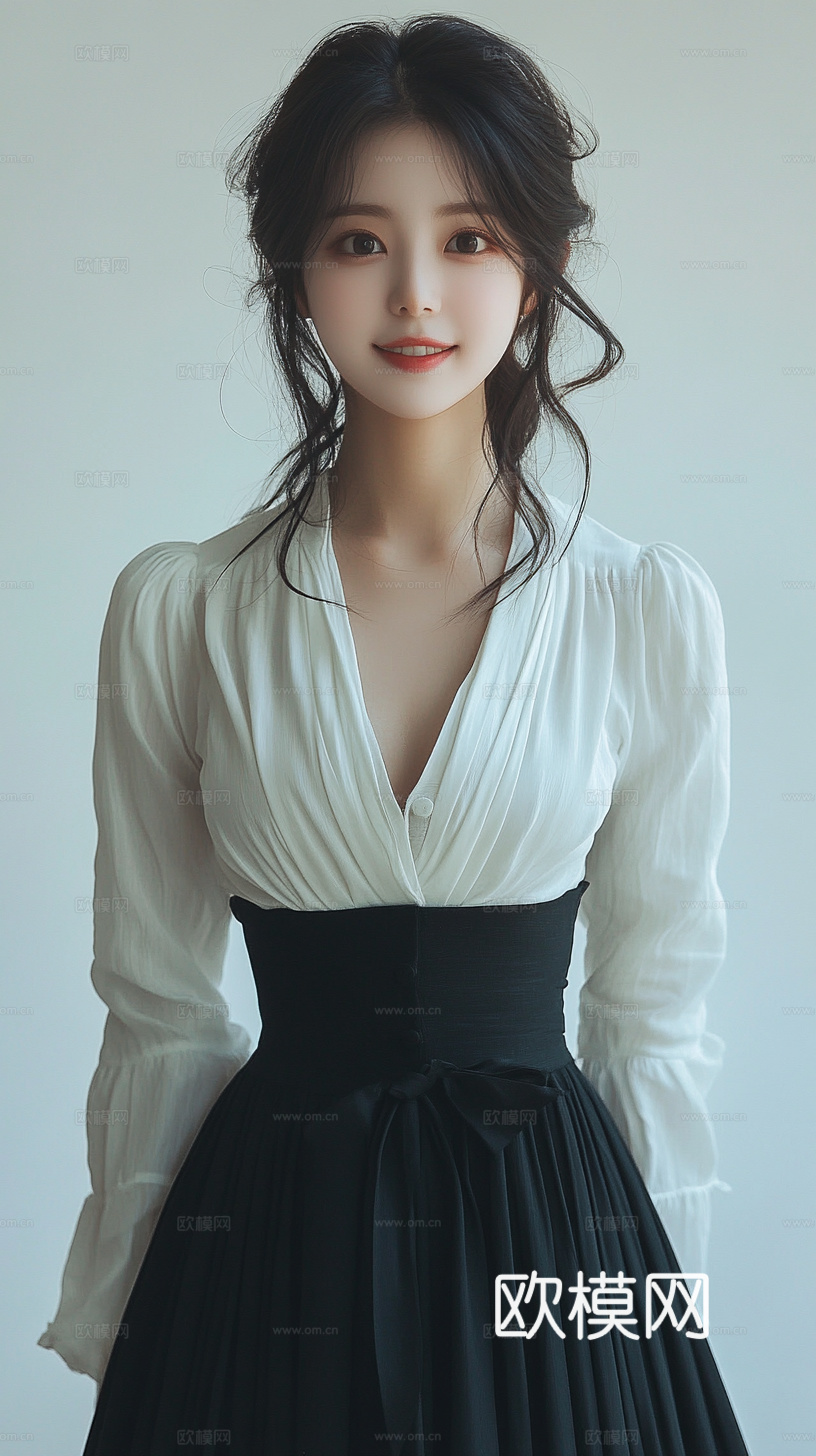 美女人物肖像挂画装饰画