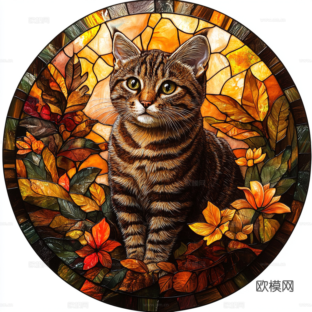 手绘动物装饰画