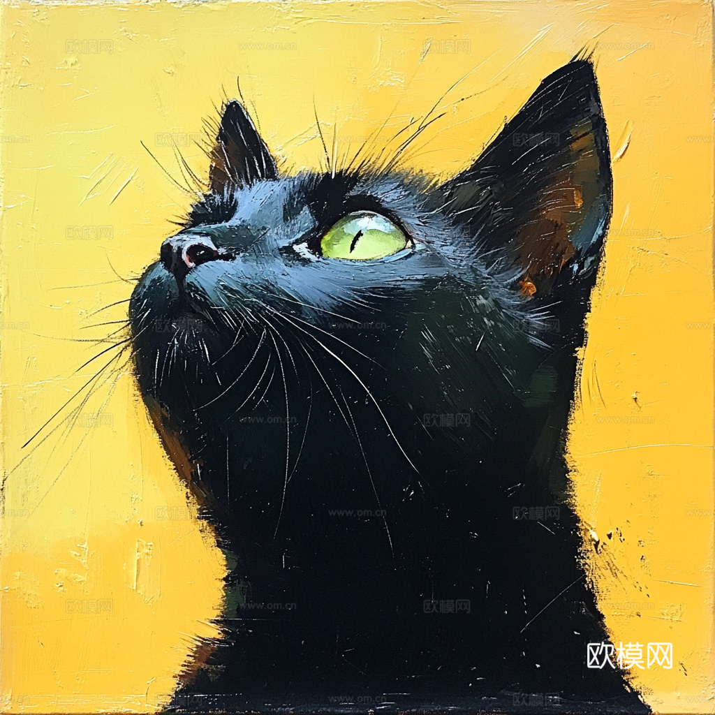 手绘动物装饰画