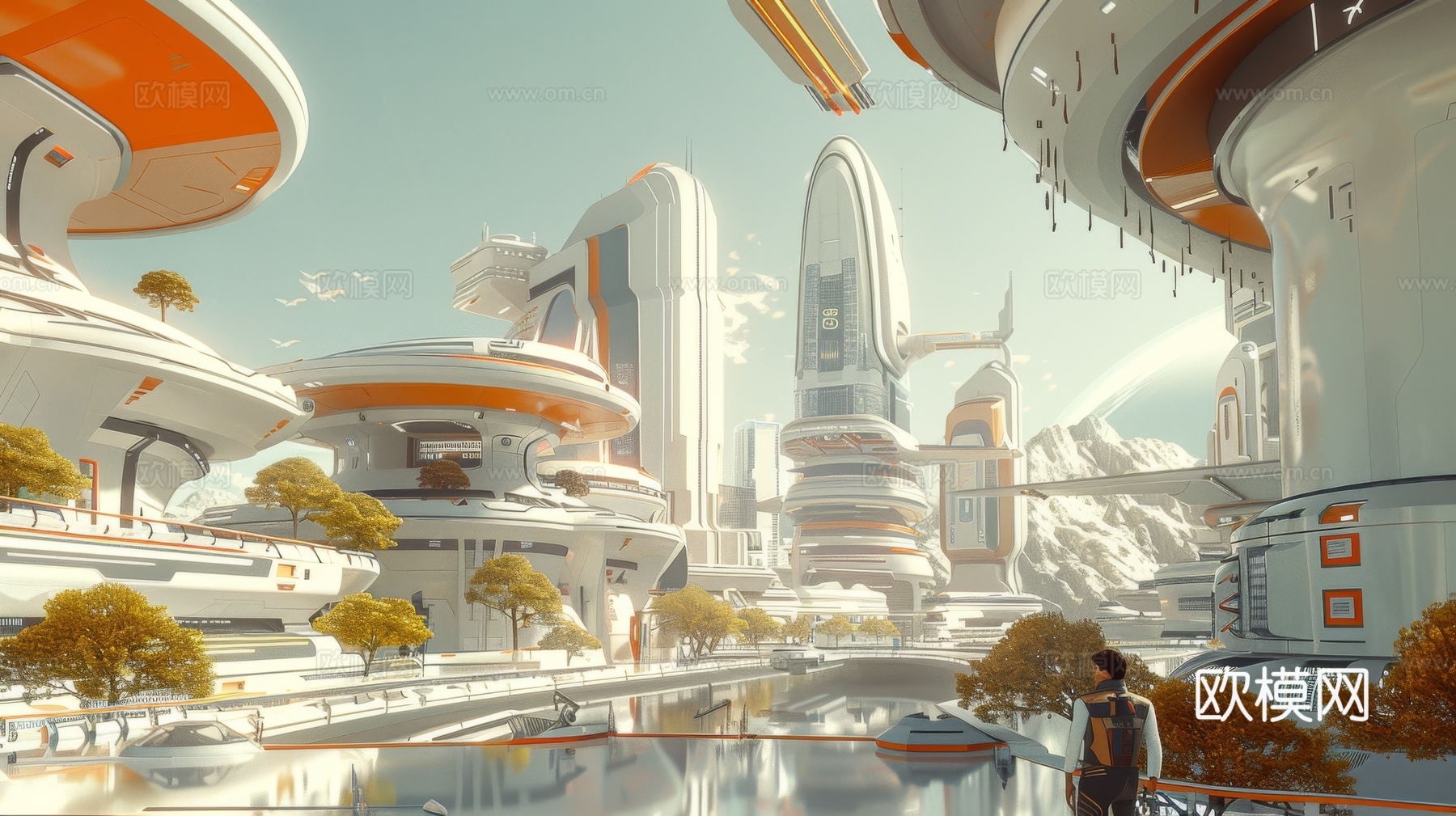 外景未来科幻城市下载（渲染图1）
