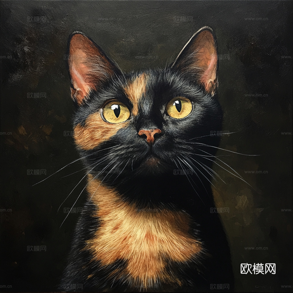 手绘动物装饰画