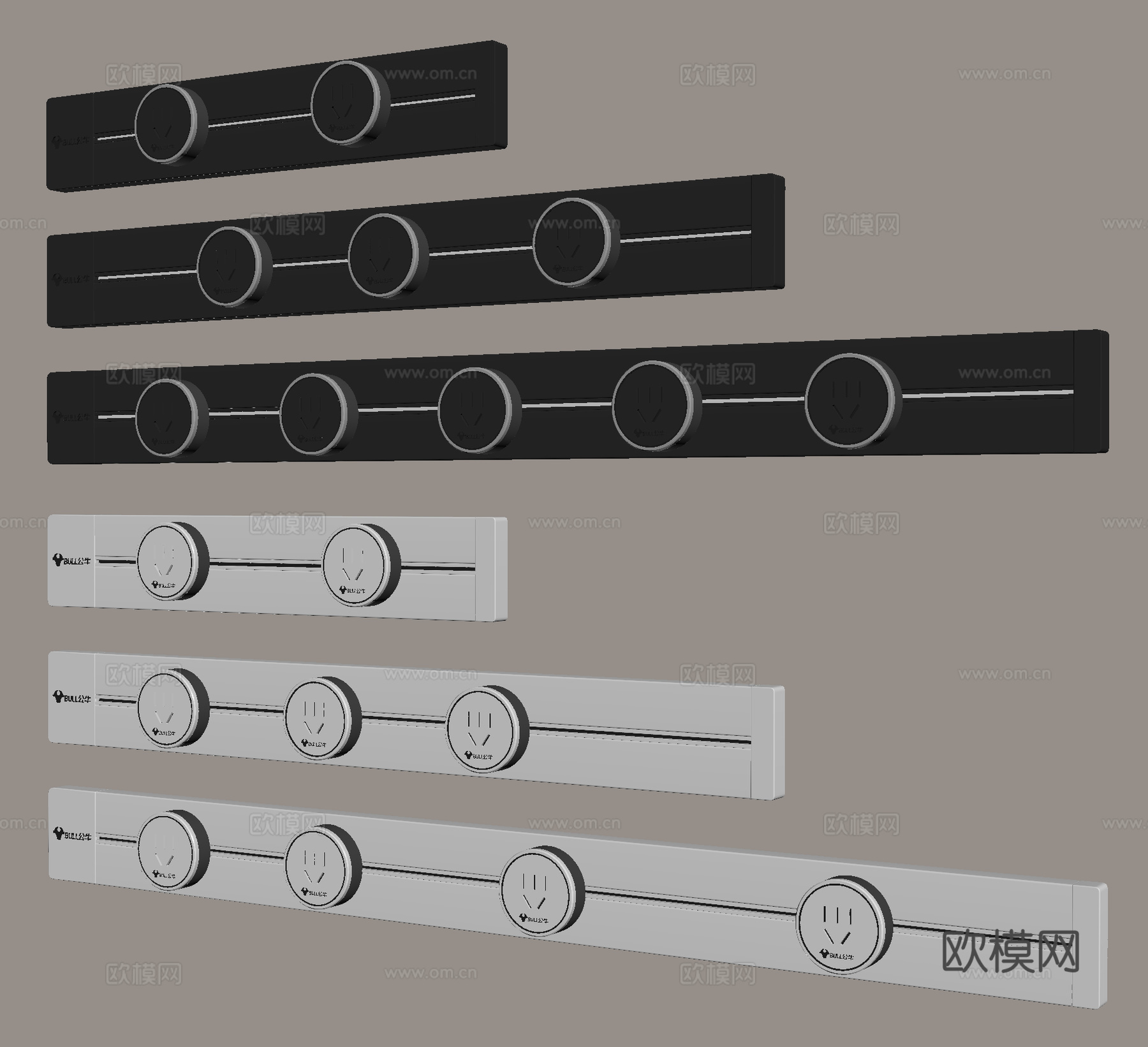 插座 轨道插座su模型