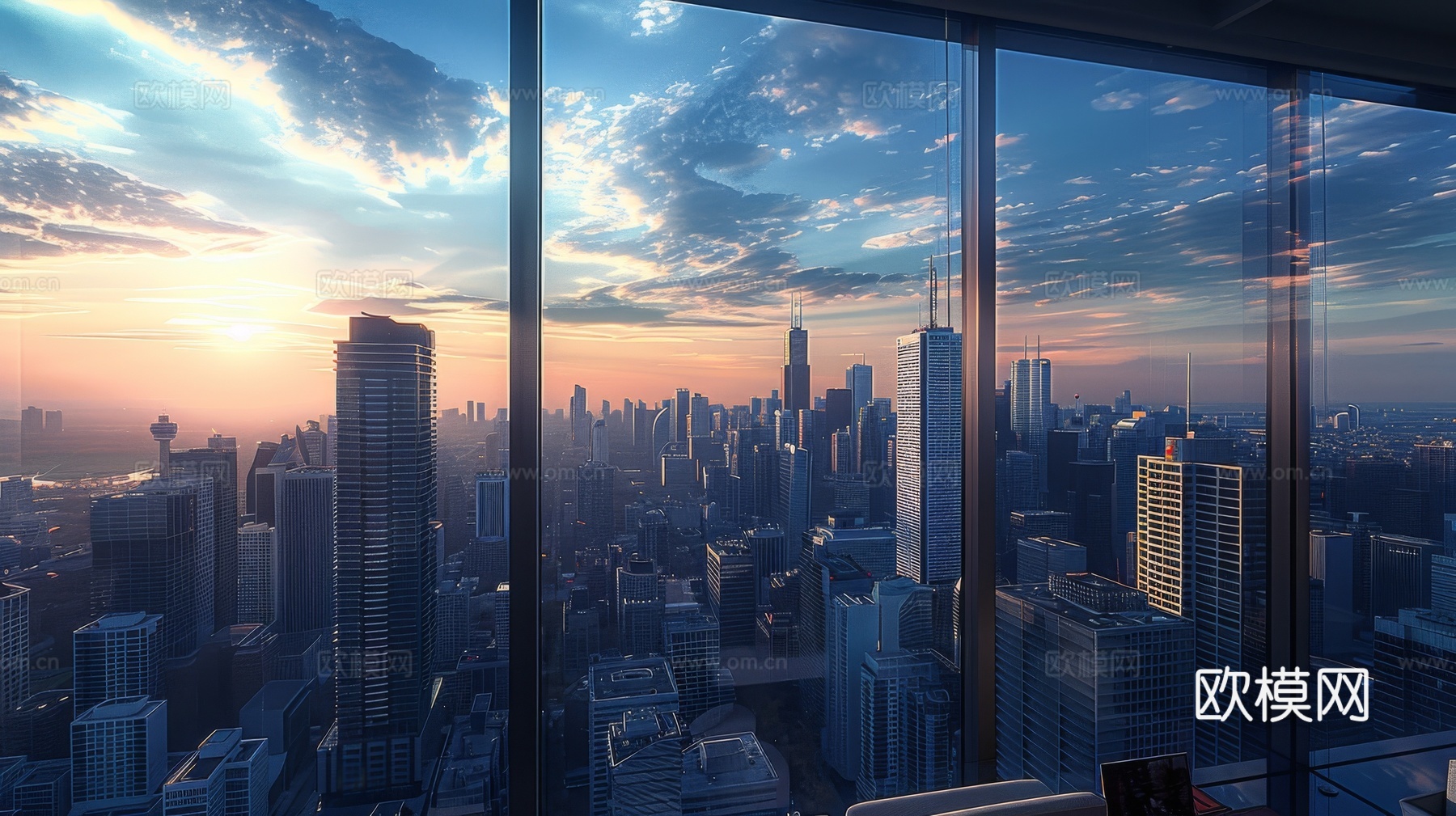 外景未来科幻城市下载（渲染图1）