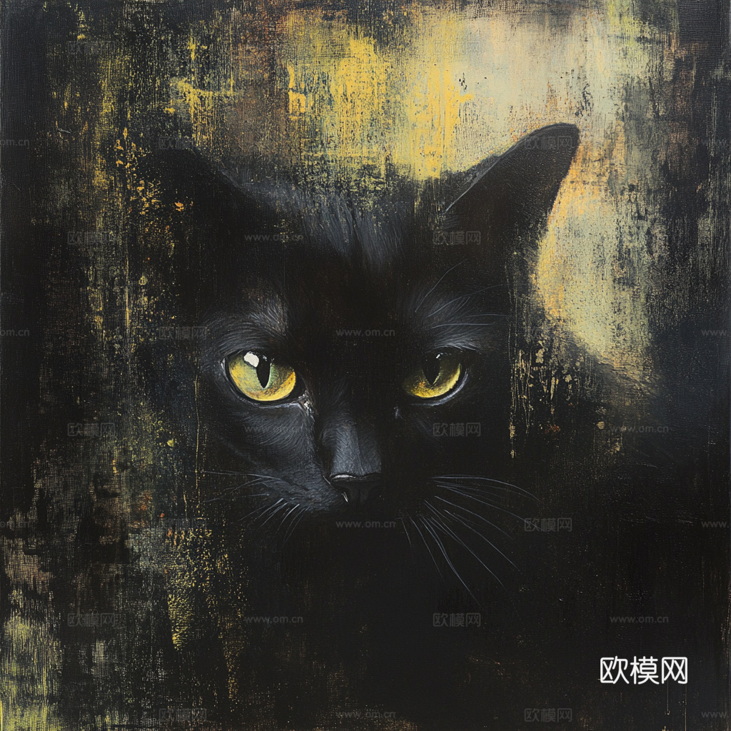 手绘动物装饰画