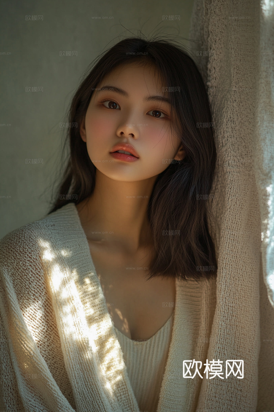 美女人物肖像挂画装饰画