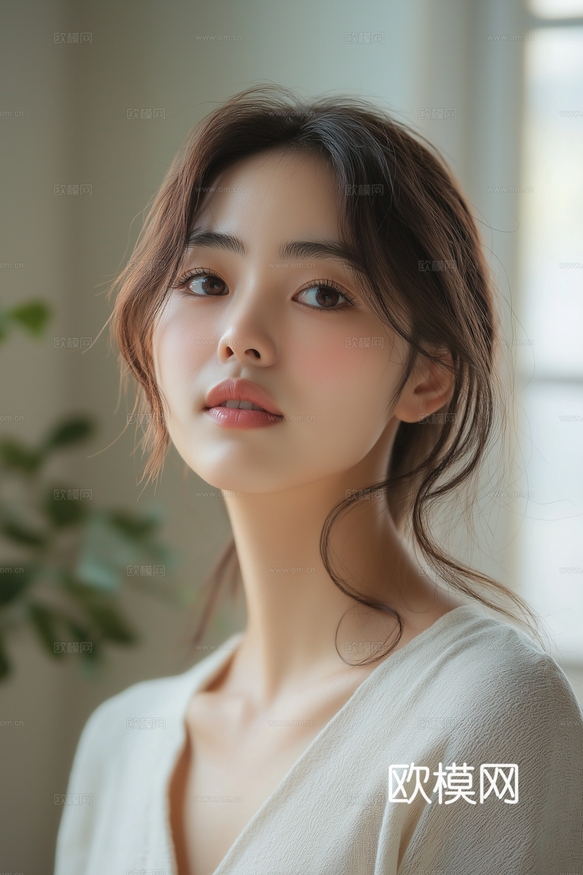 美女人物肖像挂画装饰画