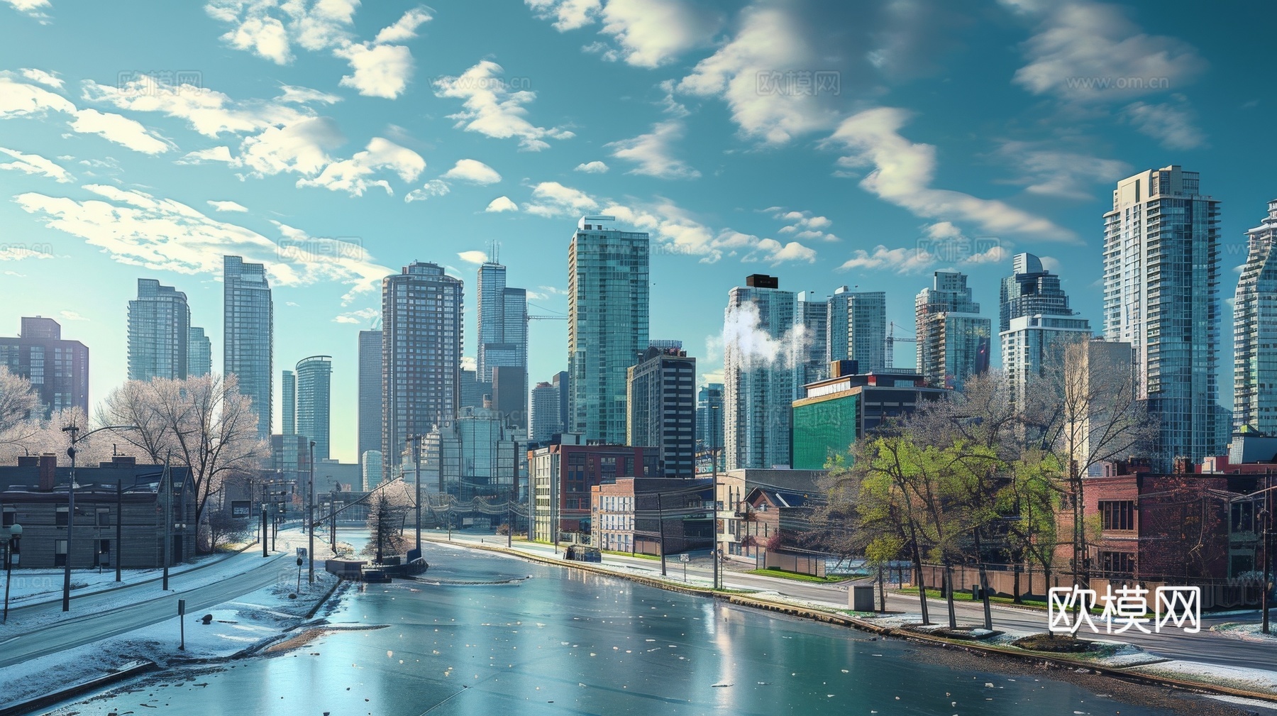 外景未来科幻城市下载（渲染图1）