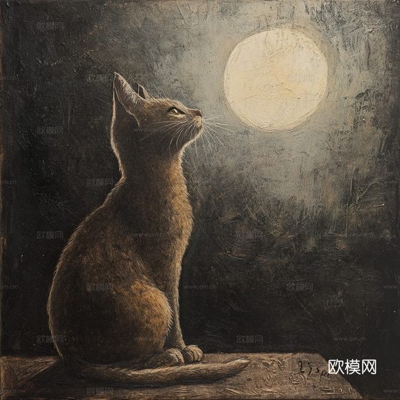 手绘动物装饰画下载(渲染图4)