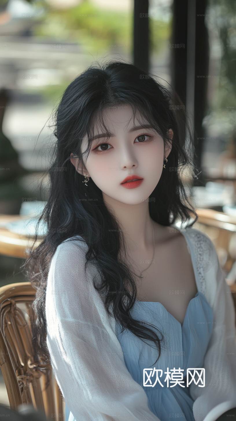 美女人物肖像挂画装饰画