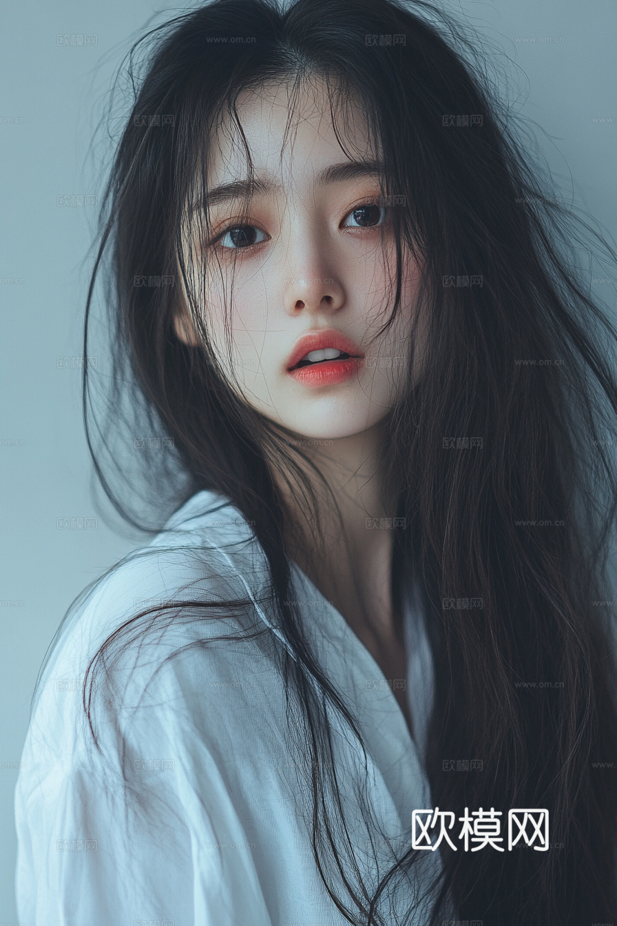 美女人物肖像挂画装饰画