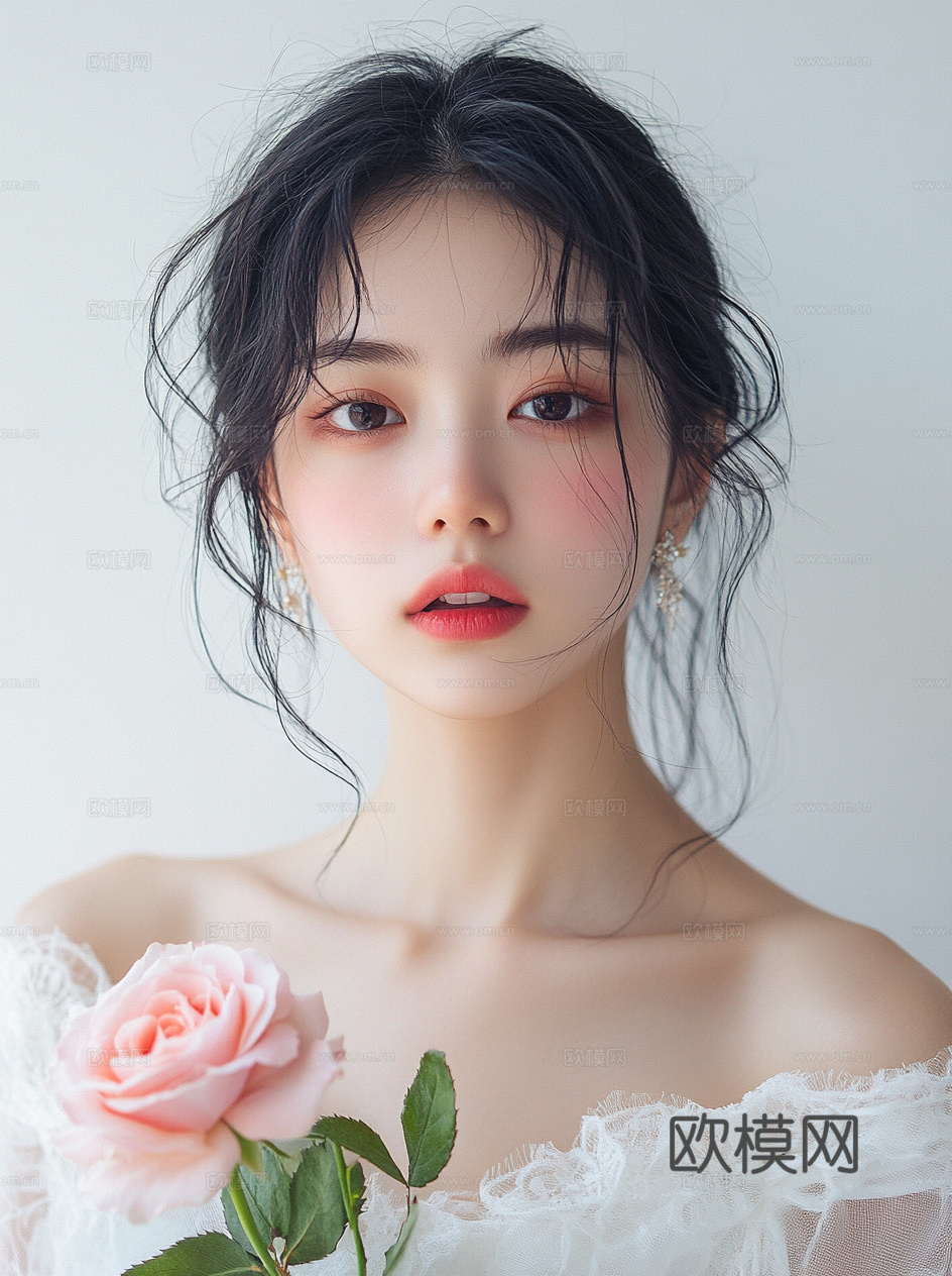 美女人物肖像挂画装饰画