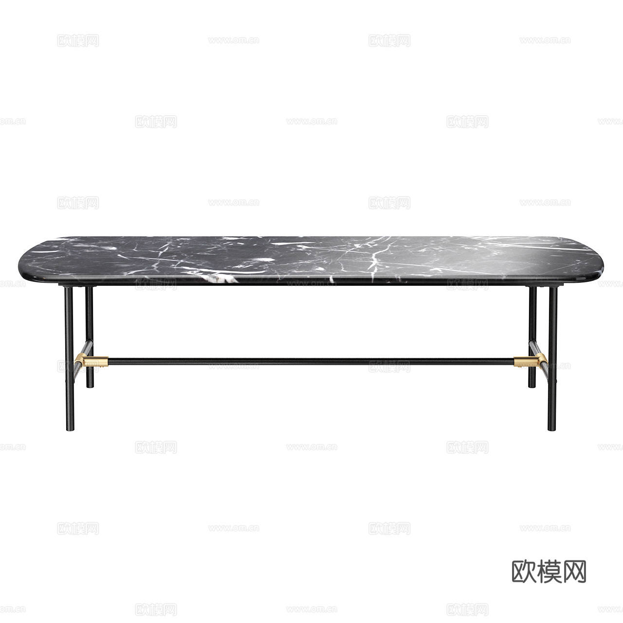 La Redoute 极简茶几 意式茶几 大理石茶几3d模型