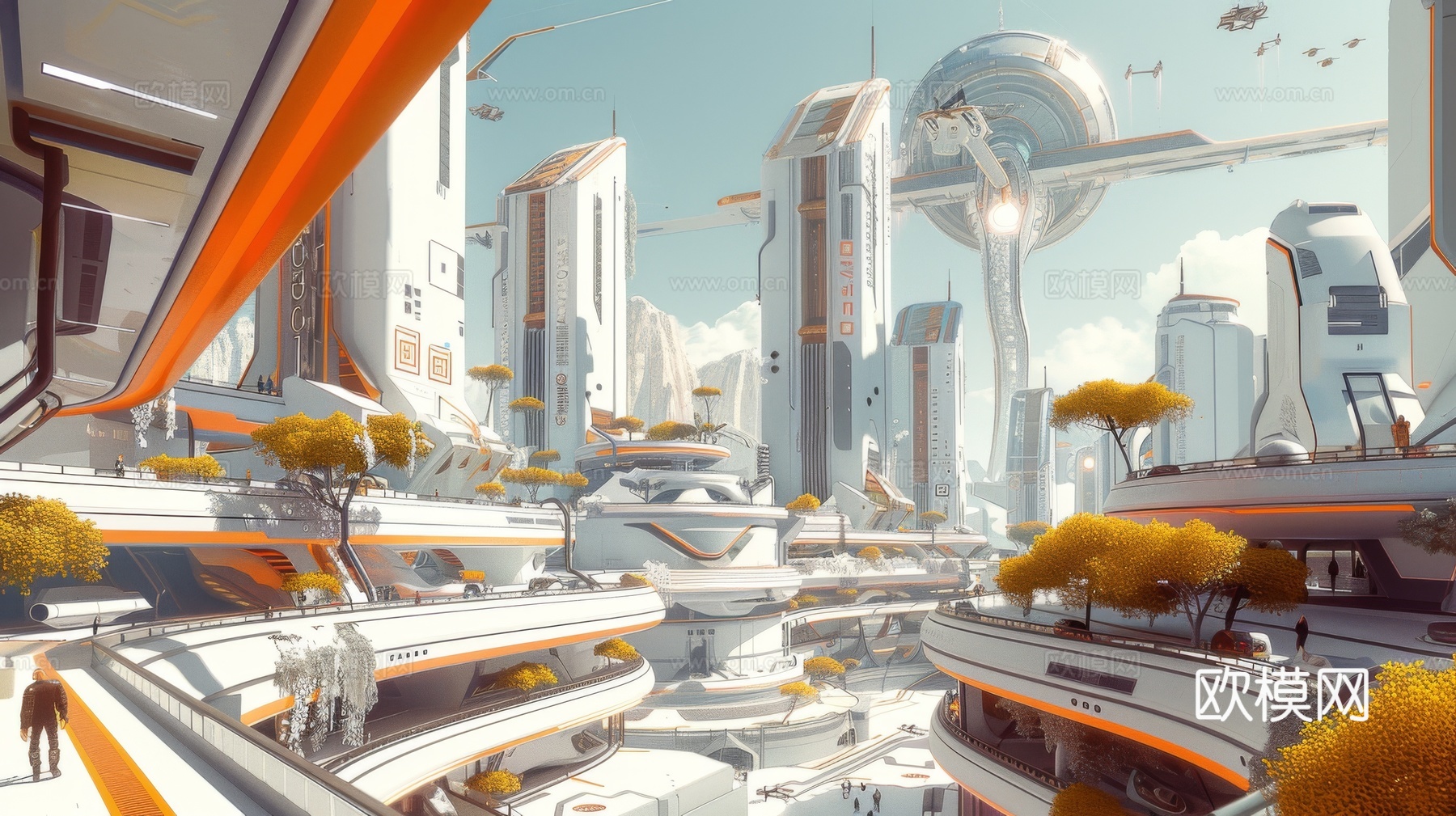 外景未来科幻城市下载（渲染图3）