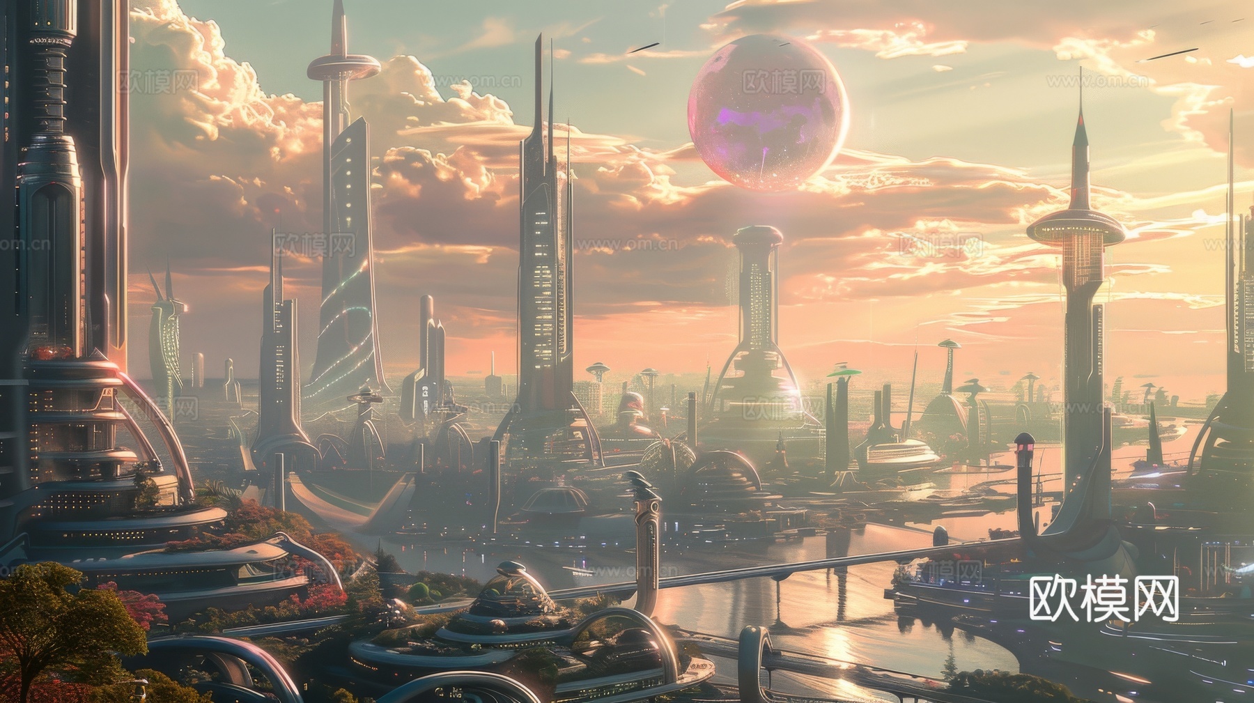 外景未来科幻城市下载（渲染图7）