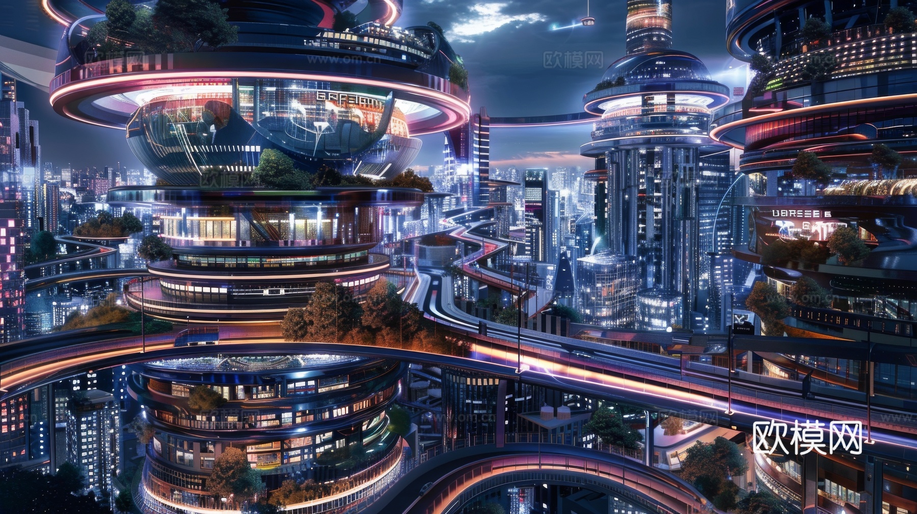 外景未来科幻城市下载（渲染图6）