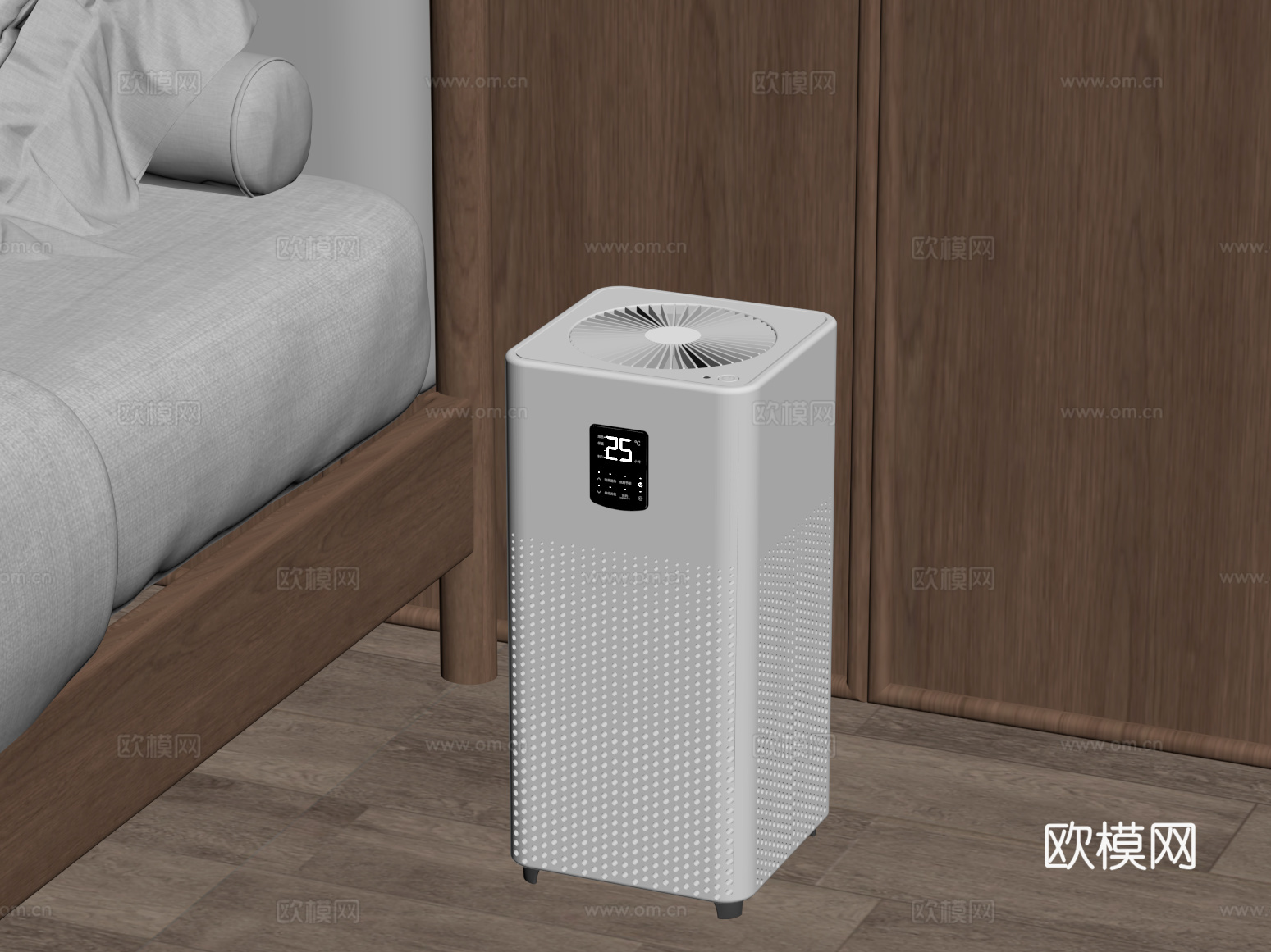 其他电器 现代空气净化器su模型