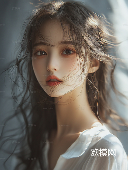美女人物肖像挂画装饰画下载(渲染图7)