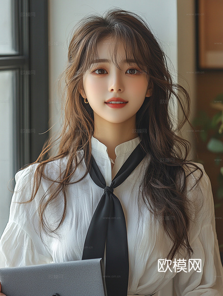 美女人物肖像挂画装饰画下载(渲染图4)