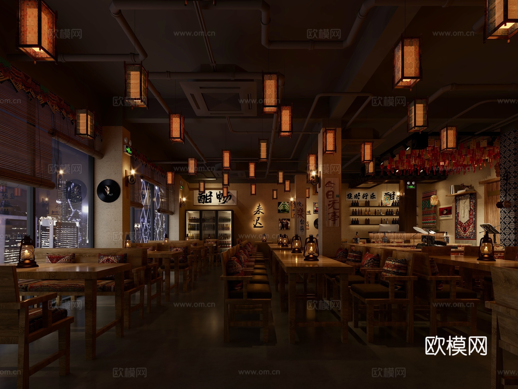 民俗小酒馆3d模型