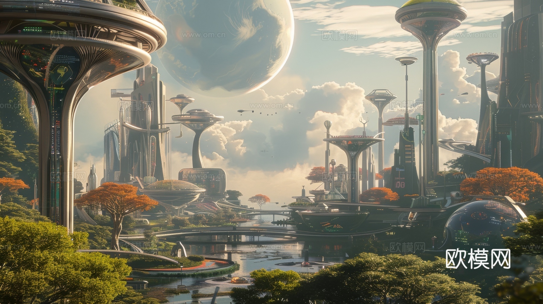 外景未来科幻城市下载（渲染图5）