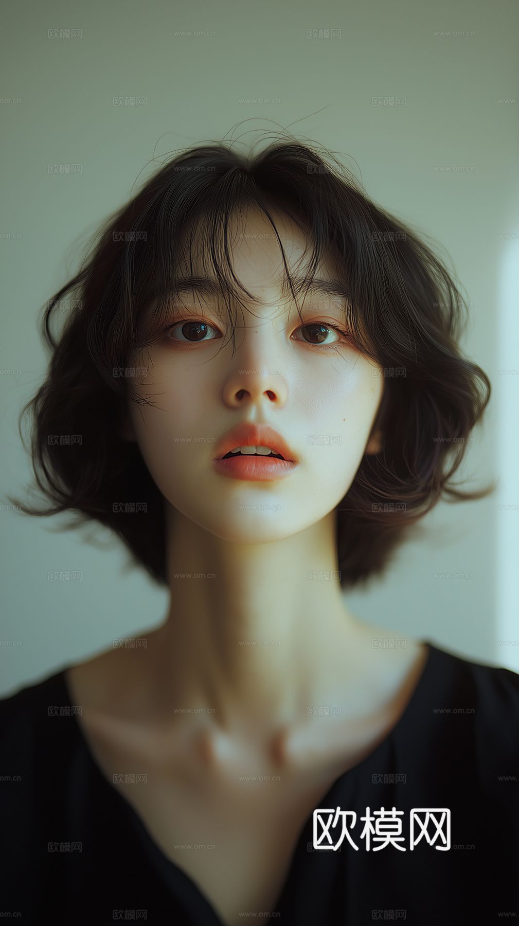 美女人物肖像挂画装饰画