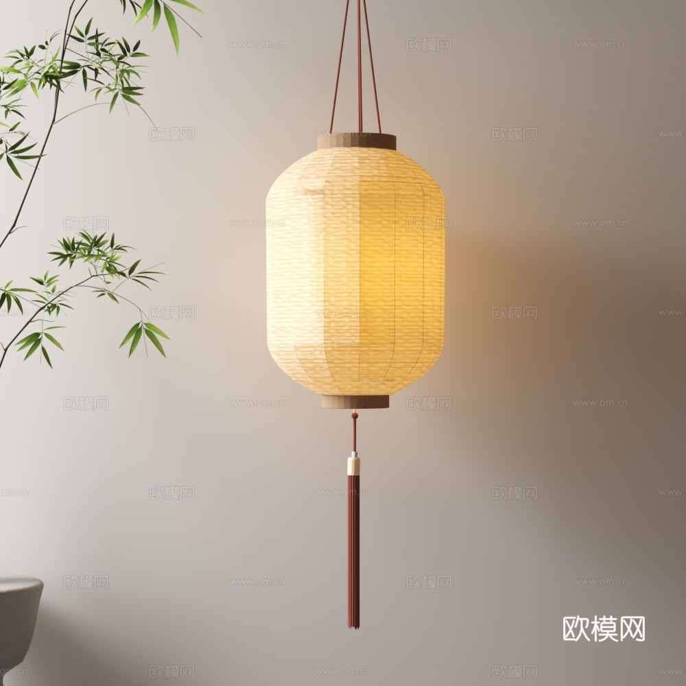 现代灯笼su模型