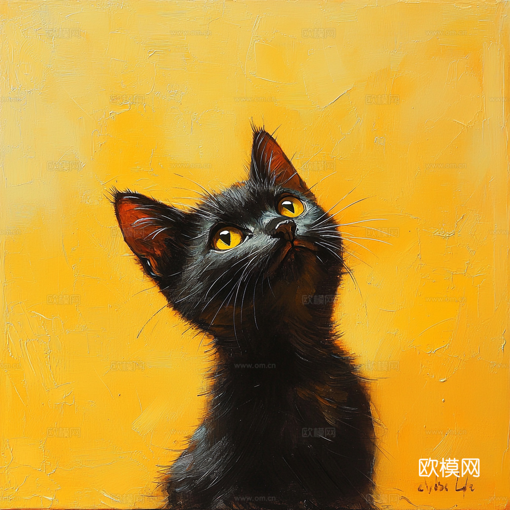 手绘动物装饰画