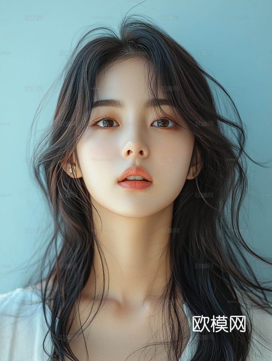 美女人物肖像挂画装饰画