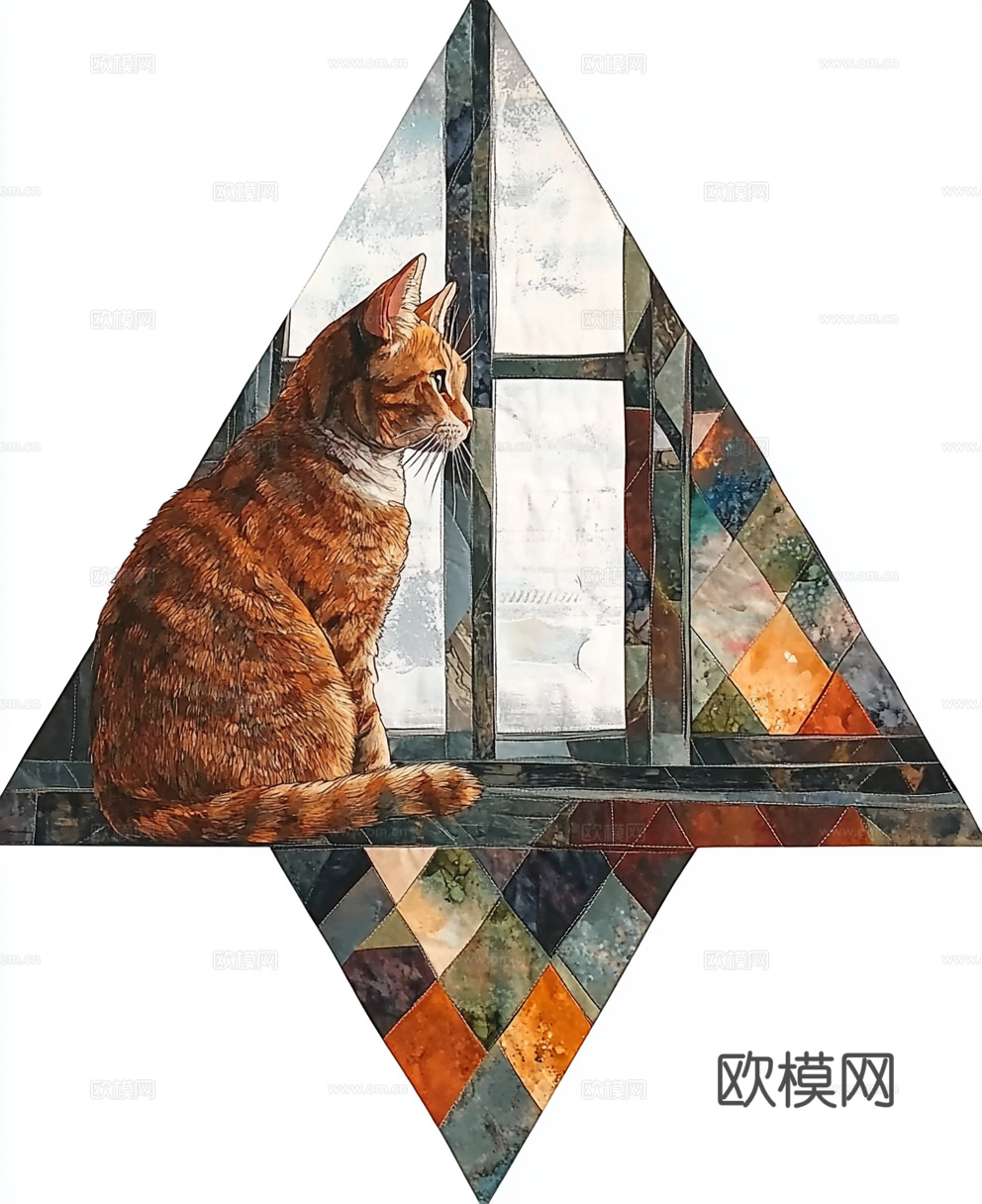 手绘动物装饰画