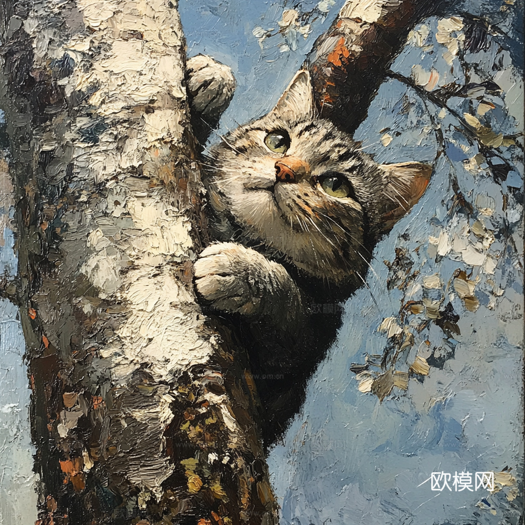 手绘动物装饰画