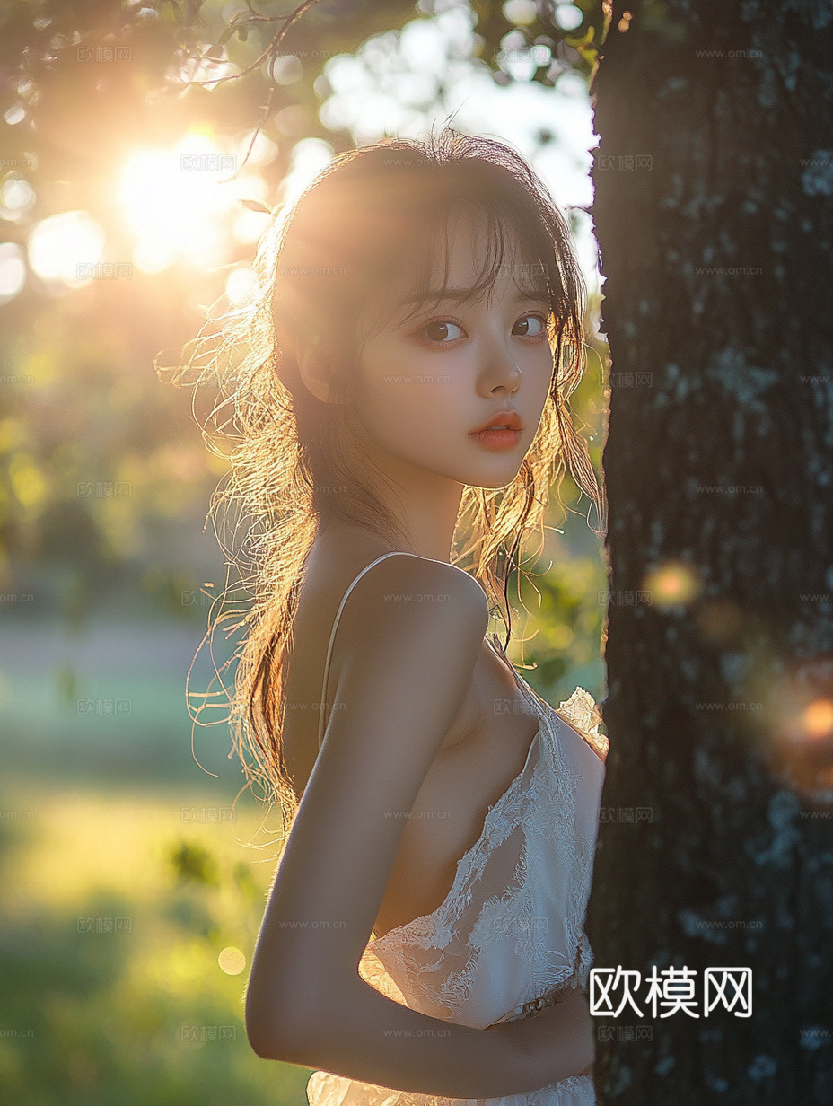 美女人物肖像挂画装饰画