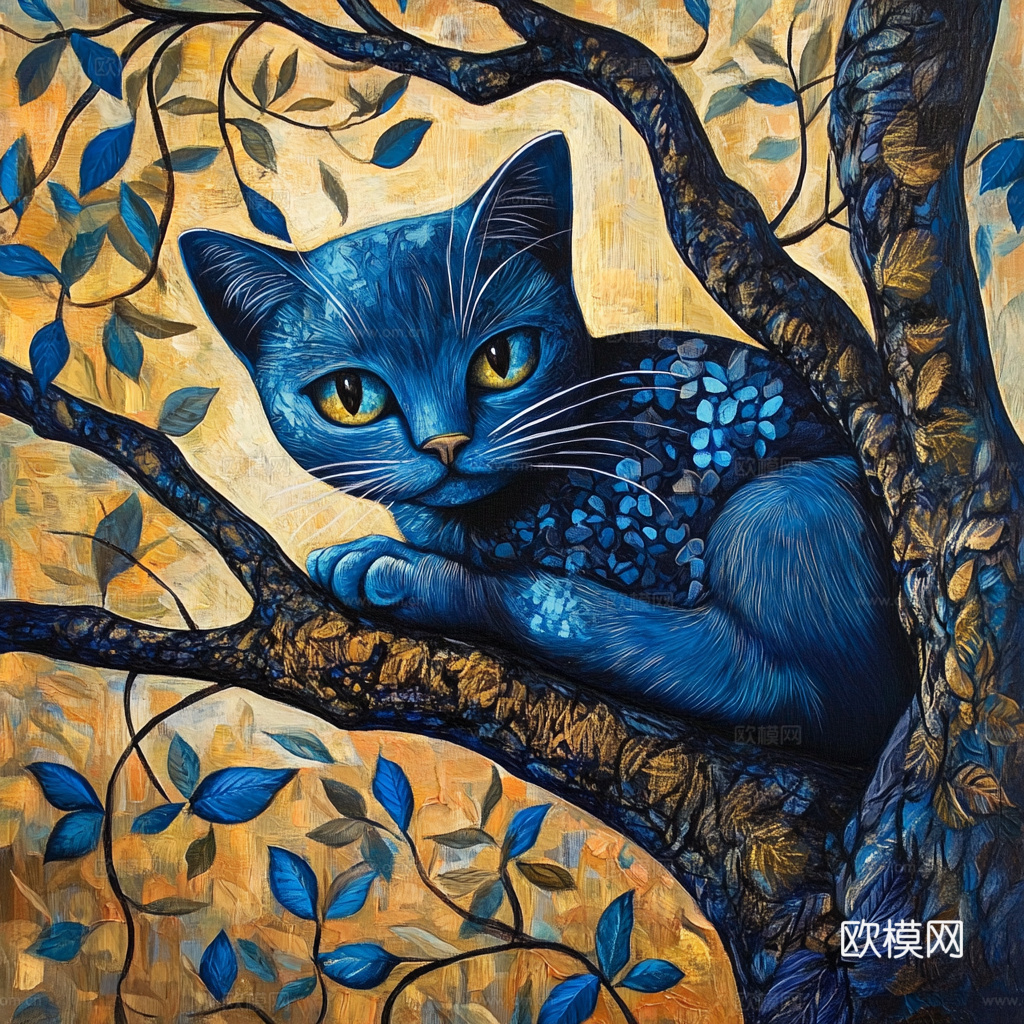 手绘动物装饰画